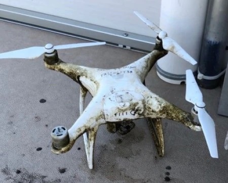 EGLE drone drowned by eagle dredged