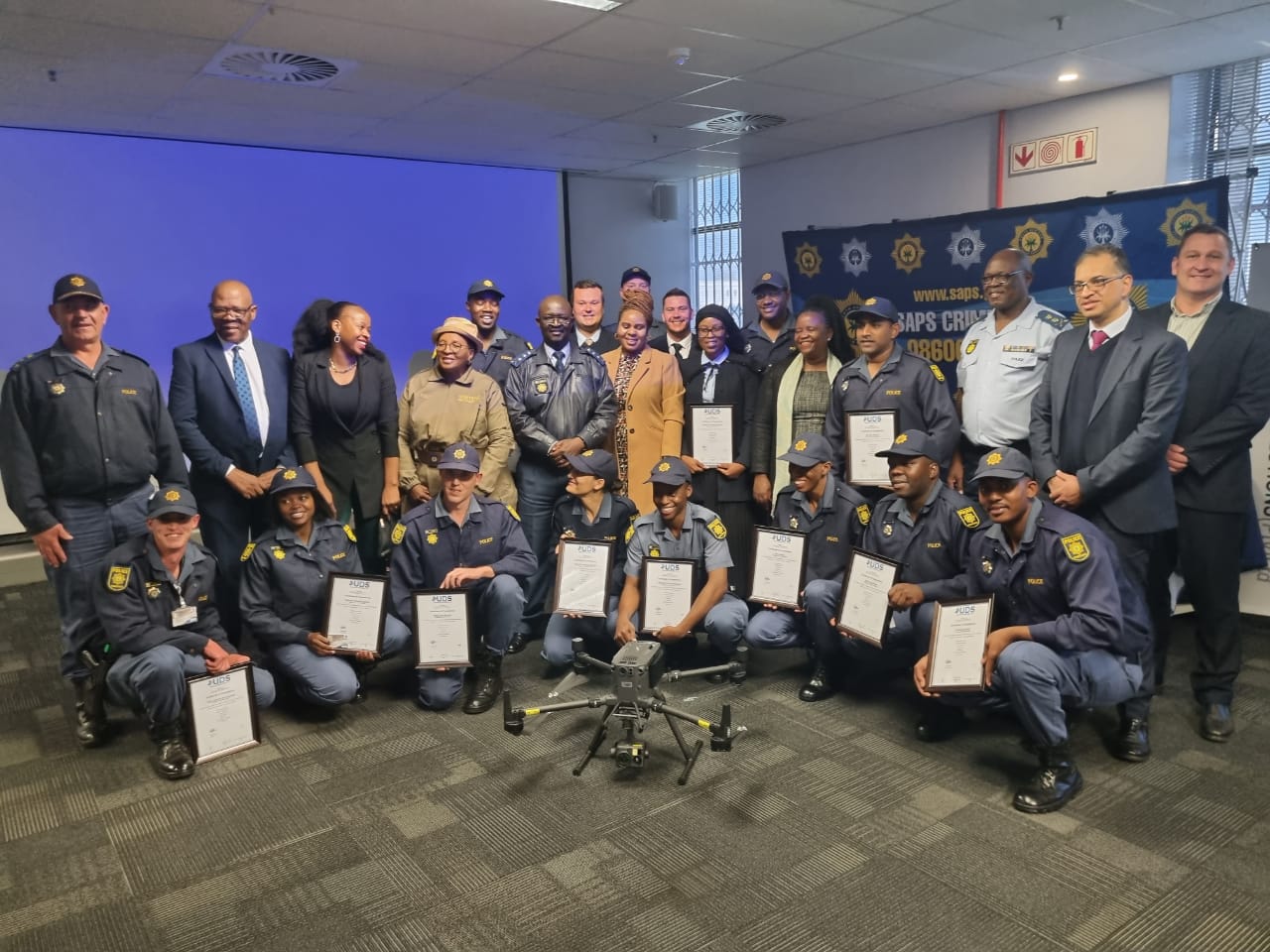 First drone pilots for South African police